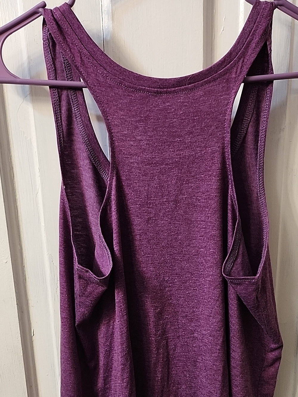 Purple Tree-Print Racerback Tank Top - Picture 3 of 3